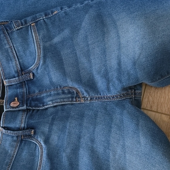 Old navy size 16 blue jeans denim girls adjustable waist ballerina style - Picture 4 of 16